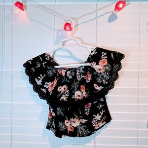 Floral off the shoulder top